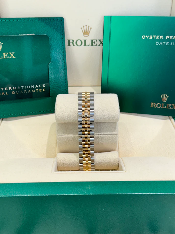 Rolex Lady-Datejust 28mm 279383RBR Champagne Diamond Dial Yellow Rolesor Oyster Bracelet - Image 6