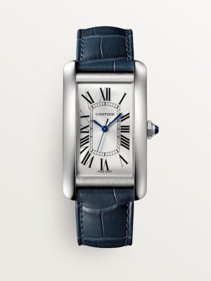 Cartier TANK AMERICAINE Blue Strap 26.6 mm
