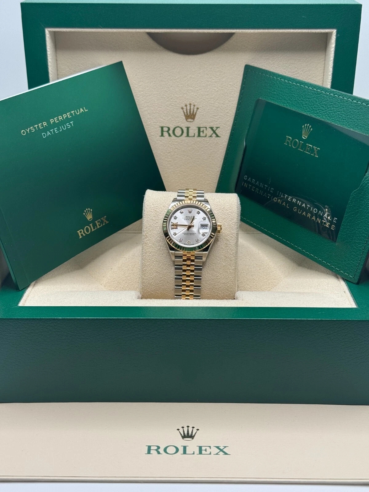 Rolex Lady-Datejust 28mm 279173 Silver Diamond Dial Oyster Bracelet - Image 14