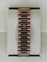 Rolex Day-Date "President" 40mm Everose Gold Mother of Pearl Diamond Baguette Dial - 228235