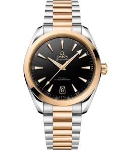 Omega Seamaster Aqua Terra 150M 41mm Black Dial Stainless Steel and Sedna™ 18k Yellow Gold Bracelet 220.20.41.21.01.001