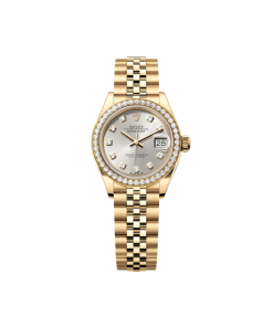 Alternative view of Rolex Lady-Datejust 279138RBR Silver 28mm Dial President Bracelet Watch