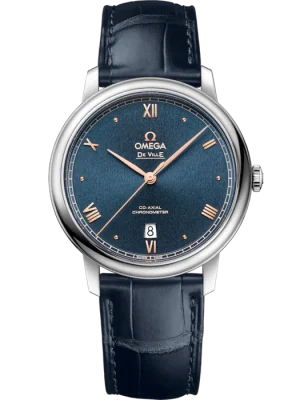 Omega De Ville Prestige 39.5 mm Blue Dial Stainless Steel Strap 424.13.40.20.03.004