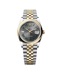 Alternative view of Rolex  Datejust 36mm 126203 Slate Dial 36mm Domed Bezel Oyster Bracelet