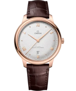 Omega De Ville Prestige 40 mm Silver Dial  Sedna™ 18k Rose Gold Strap 434.53.40.20.02.001