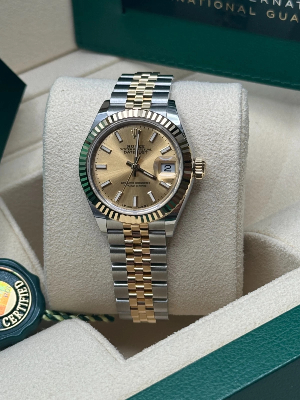 Rolex Lady-Datejust 28mm 279173 Champagne Index Dial Oyster Bracelet - Image 13