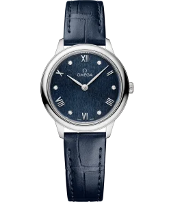 Omega De Ville Prestige 27.5 mm Blue Dial Stainless Steel Strap 434.13.28.60.53.002