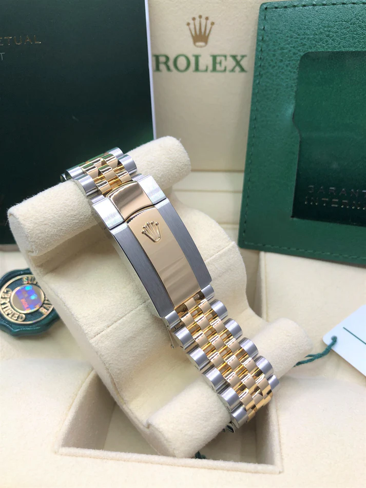 Rolex Datejust 36mm 126233 Golden Palm Motif Dial Jubilee Bracelet Watch - Image 9