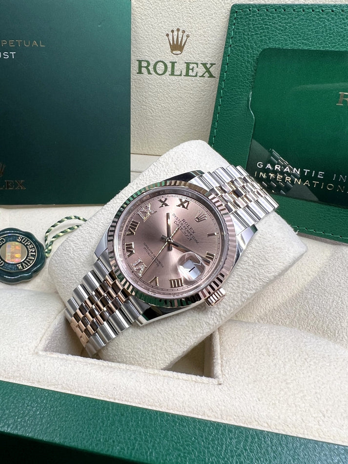 Rolex Datejust 36mm 126231 Rose Dial Oyster Bracelet - Image 5