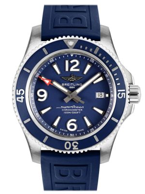 Breitling Superocean 44 Blue Rubber A17367D81C1S1