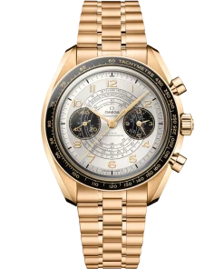 Omega Speedmaster Chronoscope Silver Dial 43mm Moonshine™ 18k Rose Gold Bracelet 522.60.43.51.02.001