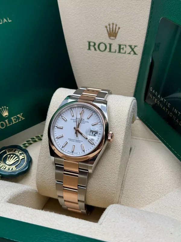 Rolex  Datejust 36mm 126201 White Dial Jubilee Bracelet Watch
