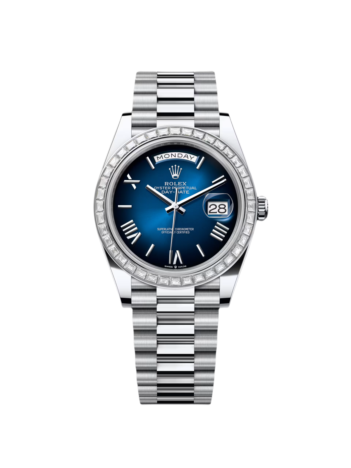 Rolex Day-Date 40mm 228396TBR-0042 Blue ombré Roman Dial