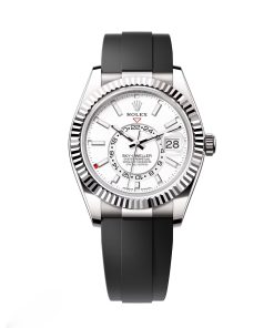 Rolex Sky-Dweller 42mm White Gold White Dial Oysterflex - 336239