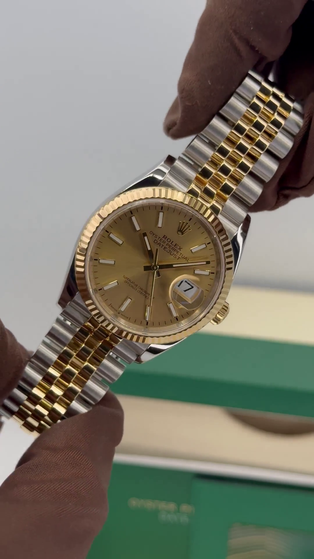 Rolex Datejust 36mm 126233 Champagne Dial Jubilee Bracelet Watch - Image 15