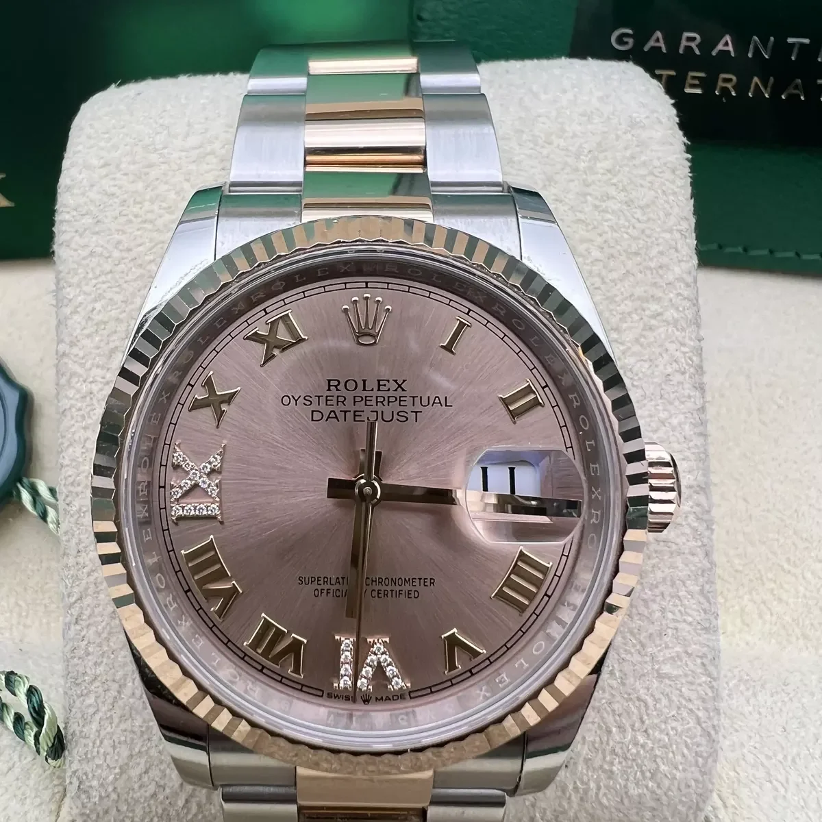 Rolex Datejust 36mm 126231 Rose Dial Oyster Bracelet - Image 11