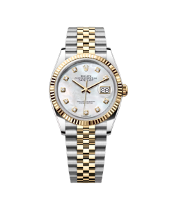 Rolex  Datejust 36mm 126233 MOP Diamond Dial Jubilee Two-Tone Bracelet Watch