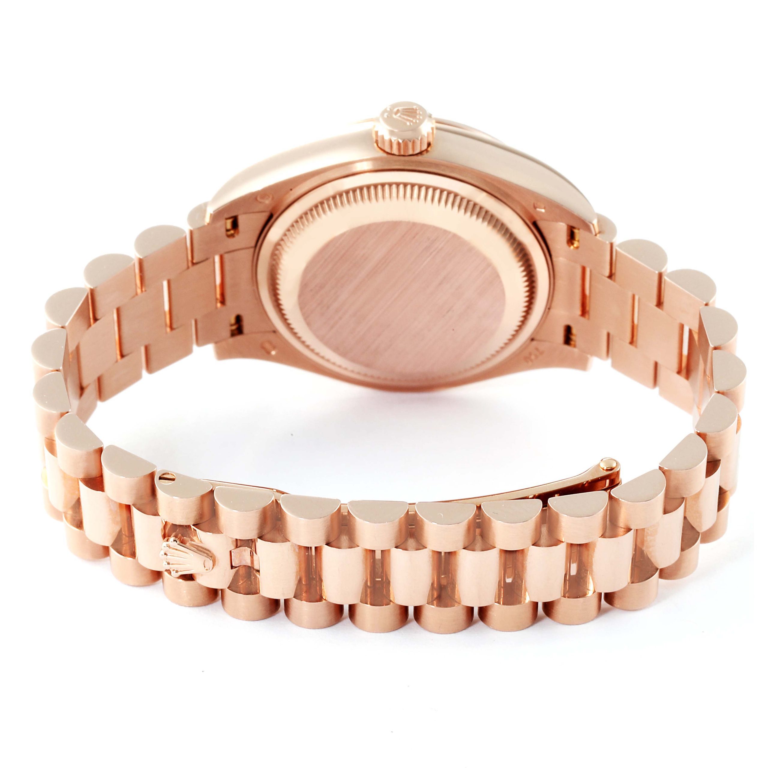 Rolex Lady-Datejust 28mm 279175 Chocolate Dial President Everose Gold - Image 7