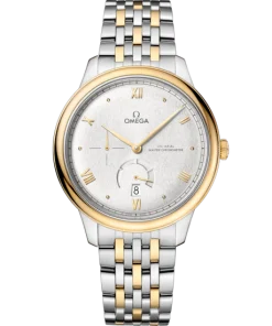 Omega De Ville Prestige 41 mm Silver Dial Stainless Steel and 18k Yellow Gold Bracelet 434.20.41.21.02.001