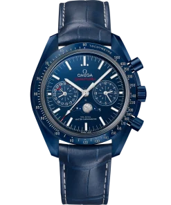 Omega Speedmaster Moonphase Blue Dial 44.25mm Blue ceramic Strap 304.93.44.52.03.001