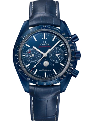 Omega Speedmaster Moonphase Blue Dial 44.25mm Blue ceramic Strap 304.93.44.52.03.001