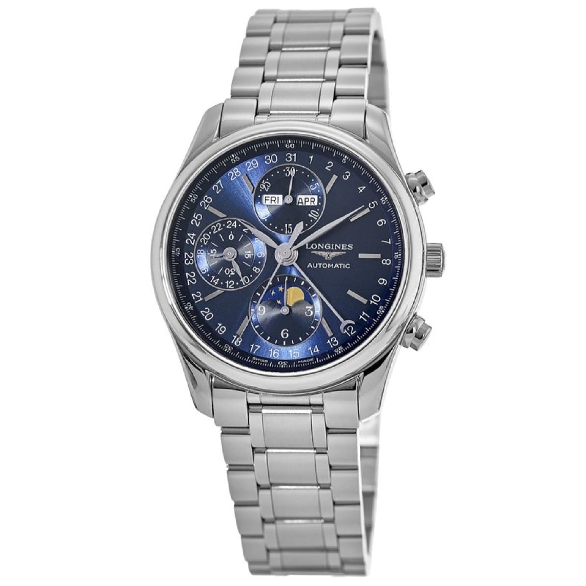 Longines Men's L2.773.4.92.6 Master Collection Chronograph Stainless Steel Watch