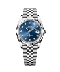 Alternative view of Rolex  Datejust 41mm 126334 Blue Diamond Oyster Stainless Steel Mens Watch