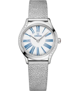 Omega De Ville Mini Trésor 26mm White Dial with Diamonds Stainless Steel Bracelet 428.15.26.60.04.002