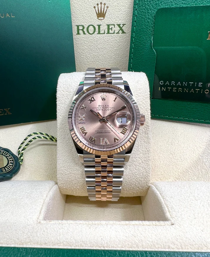 Rolex Datejust 36mm 126231 Rose Dial Oyster Bracelet - Image 3