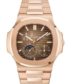 Patek Philippe Nautilus Moon Phase Rose Gold Watch 5712/1R-001 5712/1R