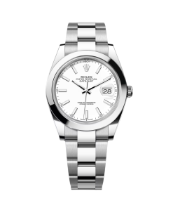 Rolex  Datejust 41mm 126300 White Index Oyster Stainless Steel Watch