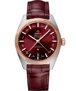 Omega Constellation Globemaster 41mm Green Dial Stainless Steel ‑ Sedna™ 18k Rose Gold Strap 130.23.41.22.11.001