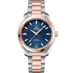 Omega Seamaster Aqua Terra 150M 34 mm Blue Dial Stainless Steel and Sedna™ 18k Rose Gold Bracelet 220.20.34.20.03.001