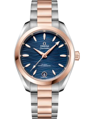 Omega Seamaster Aqua Terra 150M 34 mm Blue Dial Stainless Steel and Sednaâ„¢ 18k Rose Gold Bracelet 220.20.34.20.03.001