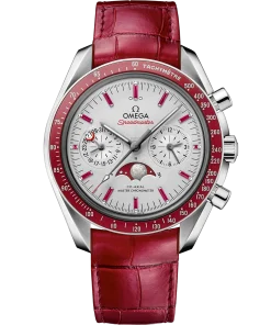 Omega Speedmaster Moonphase Grey Dial 44.25mm Platinum Strap 304.93.44.52.99.002
