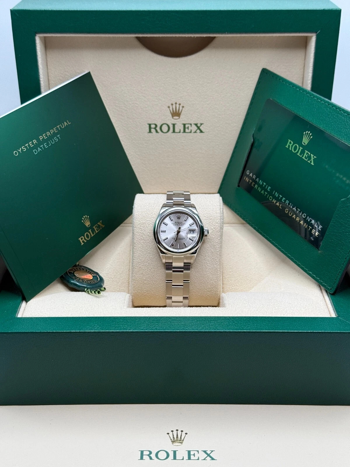 Rolex Lady-Datejust 28mm m279160 Oyster Perpetual Silver Dial Oyster Bracelet - Image 10