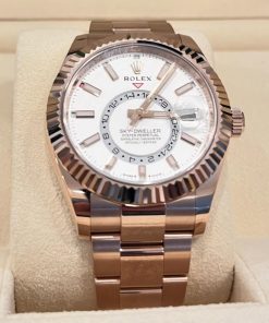 Alternative view of Rolex  Sky-Dweller 42mm 336935-0003 Rose Gold White Dial Oyster
