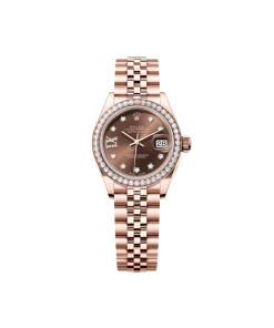 Alternative view of Rolex  Lady-Datejust 28mm 279135RBR Chocolate Diamond Dial Jubilee Bracelet