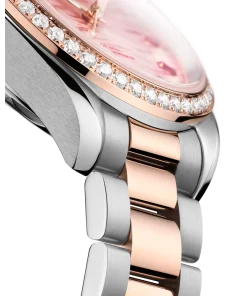 Alternative view of Omega Seamaster Aqua Terra 150M 34 mm Pink Dial with Diamonds Stainless Steel and Sedna™ 18k Rose Gold Bracelet 220.25.34.20.60.001