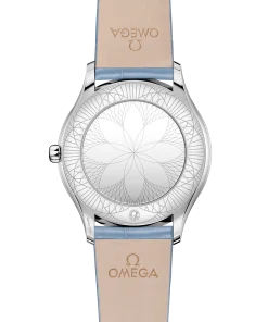 Alternative view of Omega De Ville Trésor quartz blue dial blue leather strap 36mm 428.18.36.60.03.002