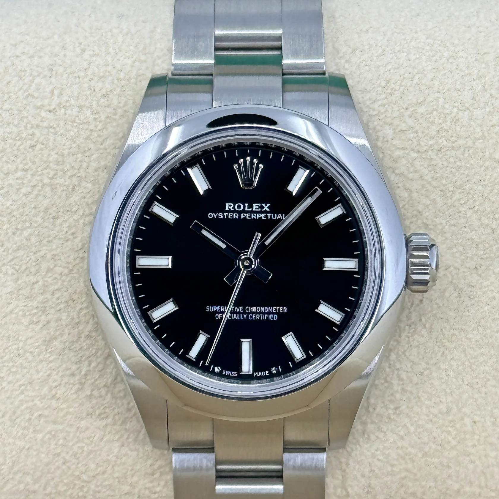 Rolex Oyster Perpetual 31mm 277200-0016 Black Dial Oyster Bracelet Watch - Image 3