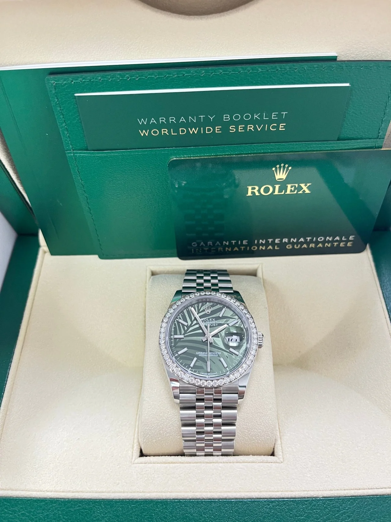 Rolex Datejust 36mm 126284 Olive Green Dial Jubilee Bracelet - Image 7