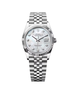 Alternative view of Rolex  Datejust 36mm 126234 Mother of Pearl Diamond Dial Oyster Stainless Steel