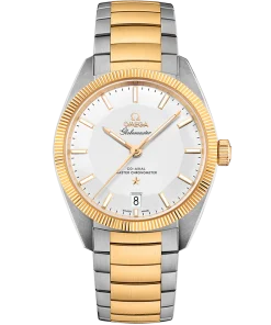 Omega Constellation Globemaster 39mm Silver Dial 18k Yellow Gold and Stainless Steel Bracelet 130.20.39.21.02.001