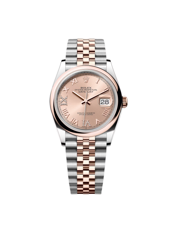 Rolex  Datejust 126201 Rosé 36mm Dial Oyster Bracelet Watch