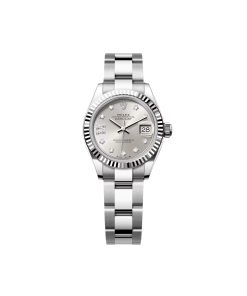 Alternative view of Rolex Lady-Datejust 28mm 279174 Silver Diamond Dial Oyster Bracelet