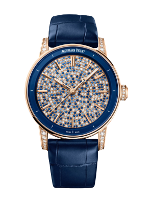 Audemars Piguet Code 11.59 Selfwinding Pink Gold Blue Sapphires & Diamond Dial 38 mm | 77410OR.ZZ.D343CR.01