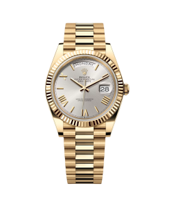Rolex Day-Date "President" 40mm Yellow Gold Silver Roman Dial - 228238
