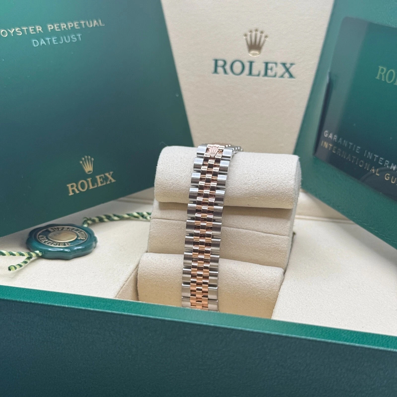 Rolex Lady-Datejust 28mm 279171 Aubergine Diamond Oyster Stainless Steel and Rose Gold - Image 6