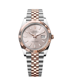 Alternative view of Rolex Datejust 41mm 126331 Sundust Index Oyster Steel and Everose Gold Watch
